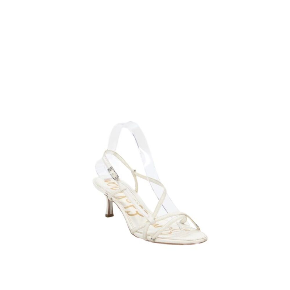 Sam Edelman Women's Open Toe Strappy Buckle Sandals White Size 7